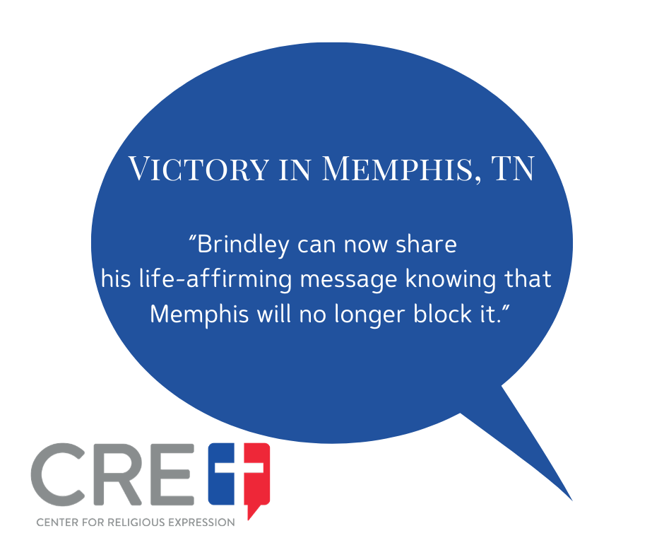 Free speech VICTORY in Memphis, TN crelaw.org